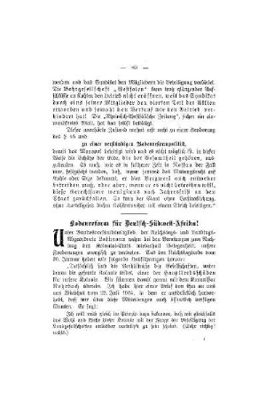 Bodenreform für Deutsch-Südwest-Afrika!