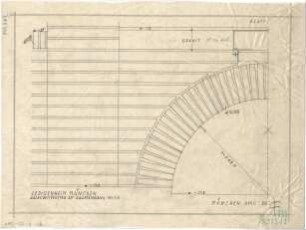 Fischer, Theodor; München - Westend, Bergmannstr.; Ledigenheim - Halbkreisfenster am Haupteingang (Detail)