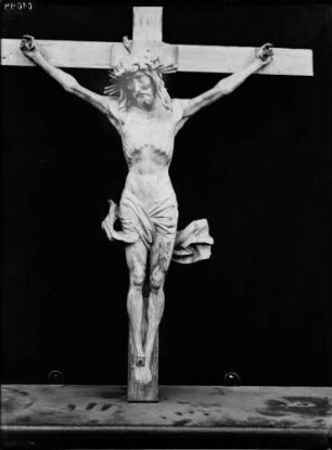 Hochhausen Evangelische Notburga-Kirche Kreuzigungsgruppe Kruzifix (um 1500)