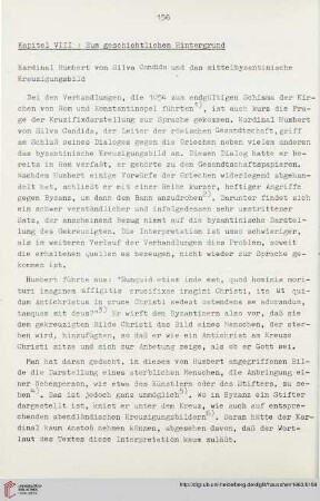 Kapitel VIII: Zum geschichtlichen Hintergrund