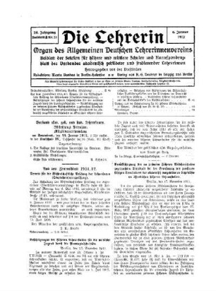 Aus dem Zentralblatt 1911, 12