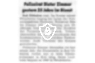 Polizeirat [Name maskiert] gestern 25 Jahre im Dienst