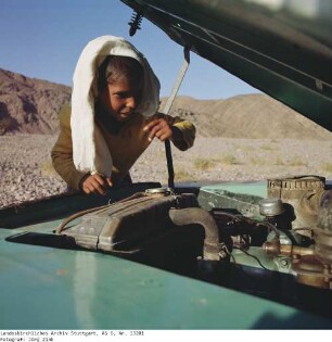 Salam an einem Jeep - Sinai - Familie Salem