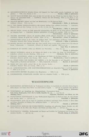 Wandteppiche (Nr. 185-190)
