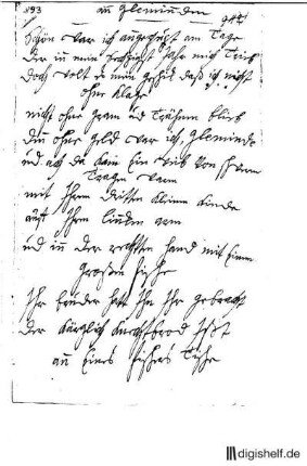 893: Brief von Anna Louisa Karsch an Sophie Dorothea Gleim