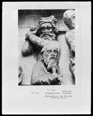 mittlere Reihe, Detail: Enthauptung Pauli