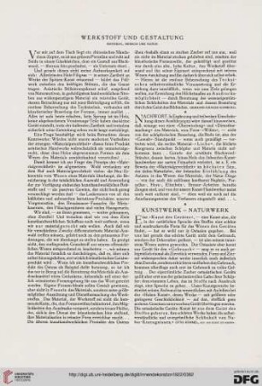 Werkstoff und Gestaltung