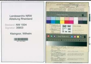 Entnazifizierung Wilhelm Kleingoor , geb. 01.04.1901 (Arbeiter)