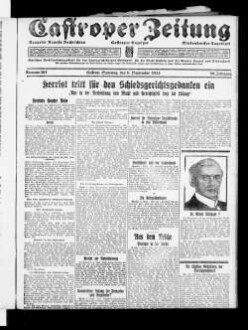 Castroper Zeitung : Rauxeler Neueste Nachrichten : Castroper Anzeiger : Bladenhorster Tageblatt : amtliches Veröffentlichungsblatt für den Landgerichtsbezirk Dortmund, für die Stadt Castrop und die Aemter Rauxel und Bladenhorst