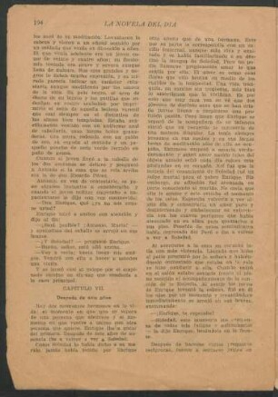 Capítulo VII - Después de seis años