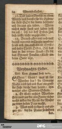 Weyhnachts-Lieder.