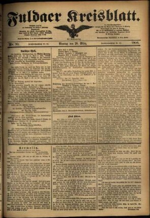 Ausgabe vom Montag, den 26. März 1906.