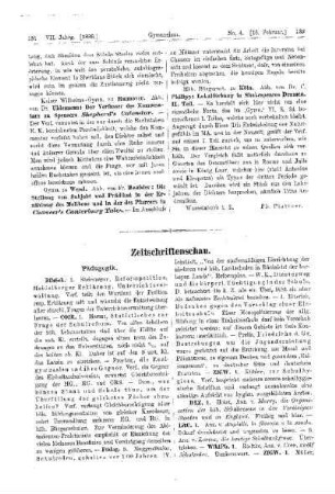 Zeitschriftenschau