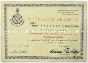 Mitgliedsausweis der Internationalen Theosophischen Verbrüderung e.V.
