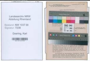Entnazifizierung Karl Doering , geb. 02.07.1898 (Postsekretaer)