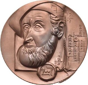 Medaille von Victor Huster 500 Jahre Stadtordnung Baden-Baden