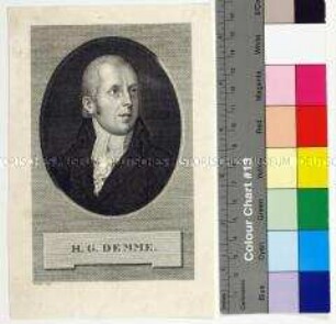 Porträt des Theologen und Schriftsteller Hermann Christoph Gottfried Demme