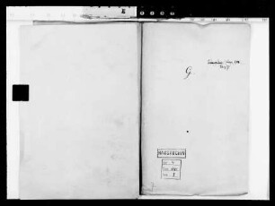 . Korrespondenz des Prinzen Emil mit Privatpersonen: Korrespondenz des Prinzen Emil mit Privatpersonen, Buchstabe G
