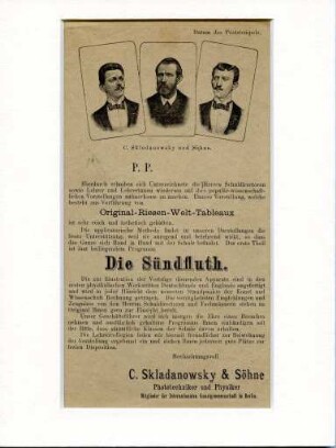 Die Sündfluth.