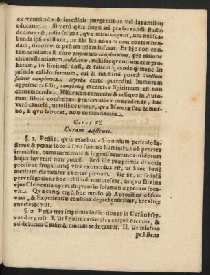 Caput VI. Curam adstruit.