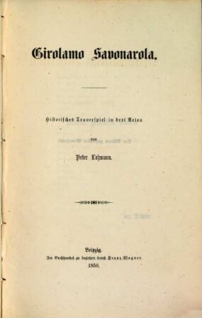 Dramatische Schriften, 5
