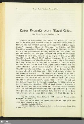 Kaspar Meckenlör gegen Michael Cölius