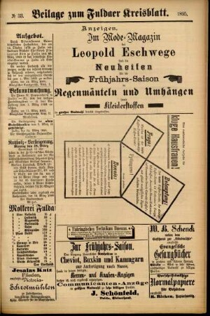 Zweite Ausgabe vom Samstag, den 16. März 1895.