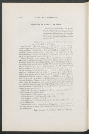 Investigación del artículo 7° del decreto