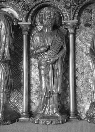 Dreikönigenschrein — Passionsseite — Der Prophet Jeremias mit Schriftband