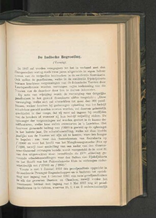 De Indische Begrooting, door Ch. P. J. Blok.