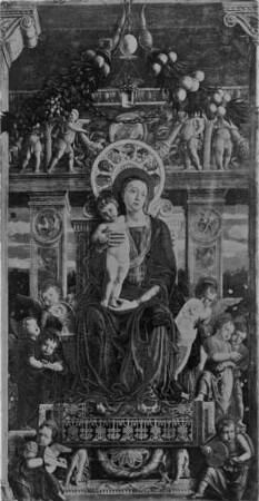 Pala di San Zeno — Thronende Madonna und zehn musizierenden Engel