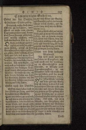 Communion-Gebeter.