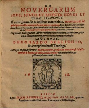 De novercarum jure, statu et affectu novus et utilis tractatus : e variis, iucundis & utilibus materibus ... collectus ...