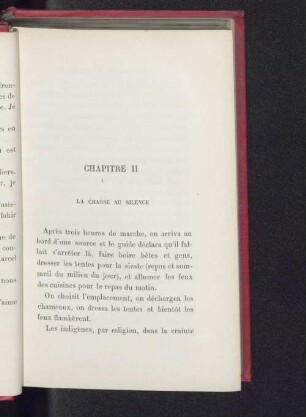 Chapitre II La chasse au silence