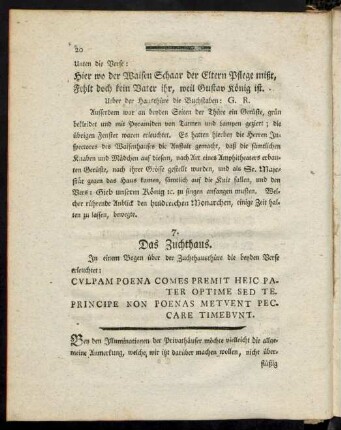 Bey den Illuminationen der Privathäuser ...