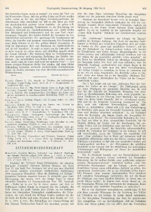 461-463 [Rezension] Paul VI. Papst, Erziehung zur Liturgie
