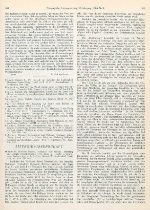 461-463 [Rezension] Paul VI. Papst, Erziehung zur Liturgie