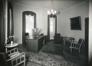 Dresden-Altstadt, Brühlscher Garten 4. Gemeindesaal (1957-1958; H. Rettig) der Evangelisch-Reformierten Gemeinde. Zimmer des Pfarrers