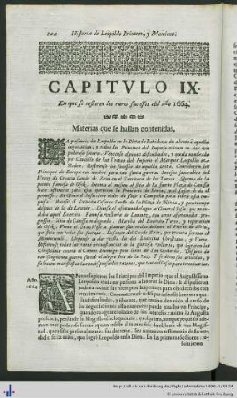 Capitulo IX. En que se refieren los raros sucessos del año 1664.