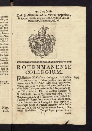 23-25, Rotenmanense Collegium.