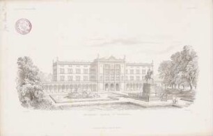 Universitätsgebäude, Königsberg: Perspektivische Ansicht (aus: Atlas zur Zeitschrift für Bauwesen, hrsg. v. G. Erbkam, Jg. 14, 1864)