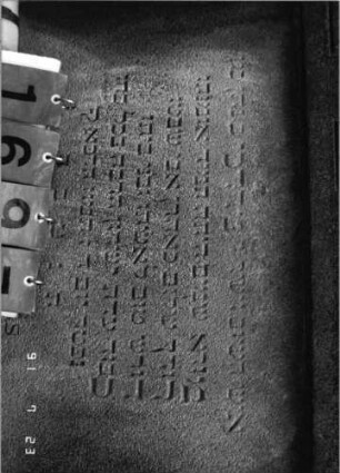 Grabstein 1697 [Hahn S. 189 Grab-Nr. 2457/58]: Grabstein 1697 (Detailaufnahme 1) [Hahn S. 189 Grab-Nr. 2457/58]