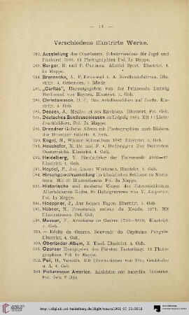 Verschiedene illustrirte Werke (Nr. 282-324)