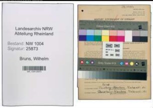 Entnazifizierung Wilhelm Bruns , geb. 14.06.1888 (Baeckermeister)