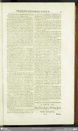 Caput III. De Theologiae Principio