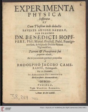 Experimenta Physica