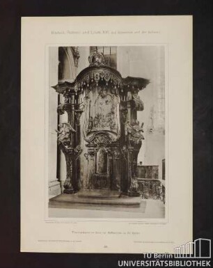 56. Thronbaldachin im Chor der Stiftskirche zu St. Gallen.