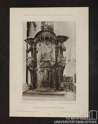 56. Thronbaldachin im Chor der Stiftskirche zu St. Gallen.