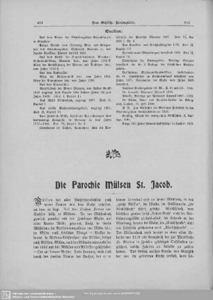 Die Parochie Mülsen St. Jacob