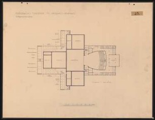 Friedrich-Theater, Dessau: Grundriss 1. OG 1:200